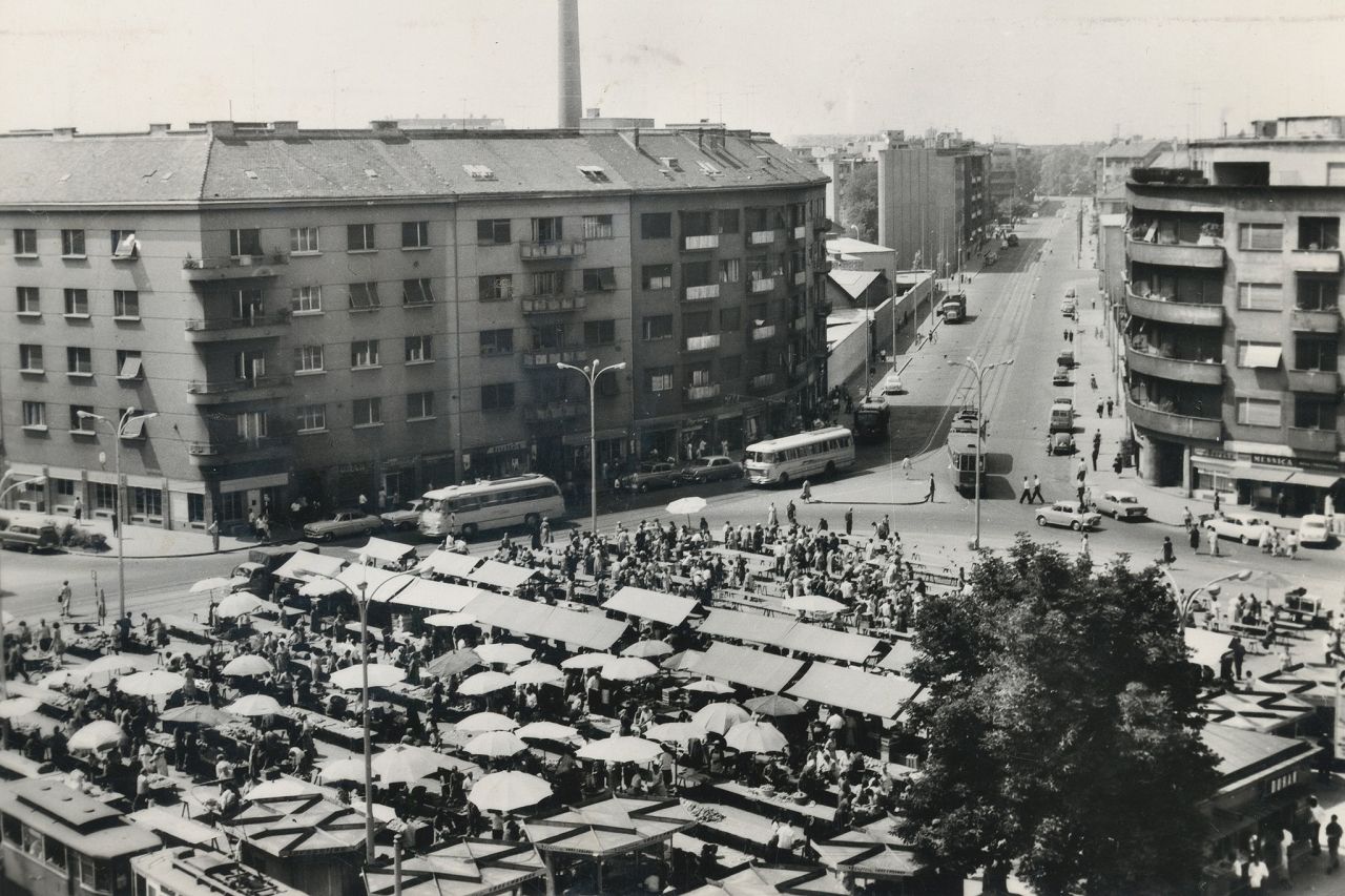 Kvaternikov trg oko 1965. godine